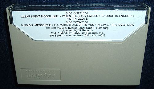 Golden Earring News cassette box with inlay 1984
